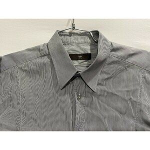 Z zegna City button‎ down shirt cotton striped sz42